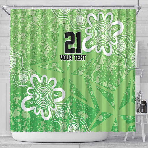 Australian Stars Cricket Custom Shower Curtain Minimalism Aboriginal