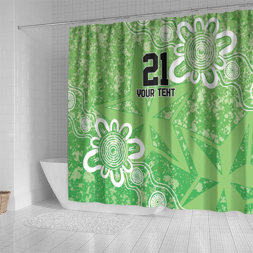 Australian Stars Cricket Custom Shower Curtain Minimalism Aboriginal