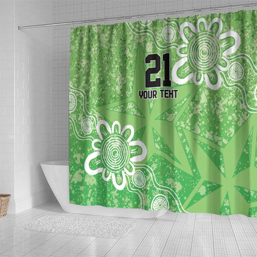Australian Stars Cricket Custom Shower Curtain Minimalism Aboriginal