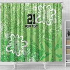 Australian Stars Cricket Custom Shower Curtain Minimalism Aboriginal