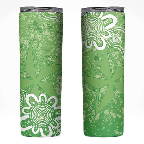 Australian Stars Cricket Custom Skinny Tumbler Minimalism Aboriginal