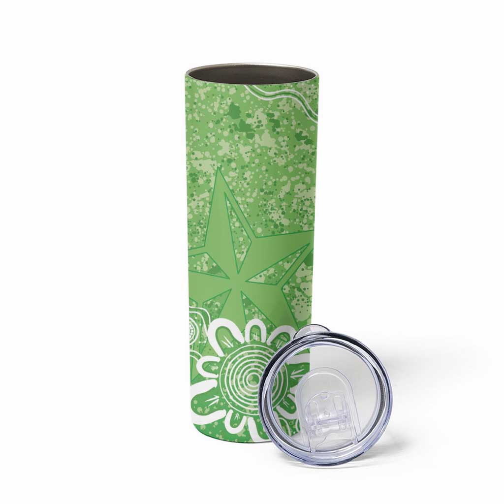 Australian Stars Cricket Custom Skinny Tumbler Minimalism Aboriginal