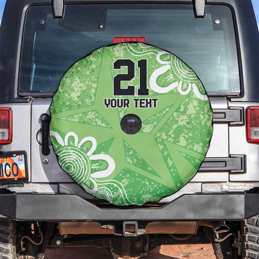 Australian Stars Cricket Custom Spare Tire Cover Minimalism Aboriginal