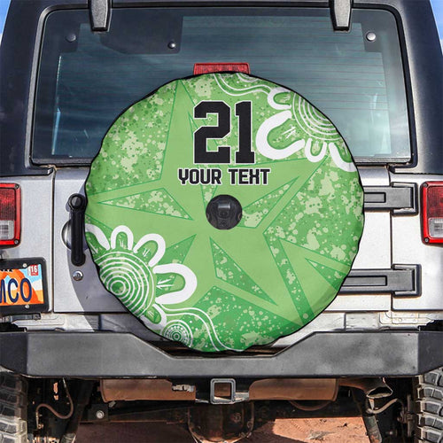 Australian Stars Cricket Custom Spare Tire Cover Minimalism Aboriginal