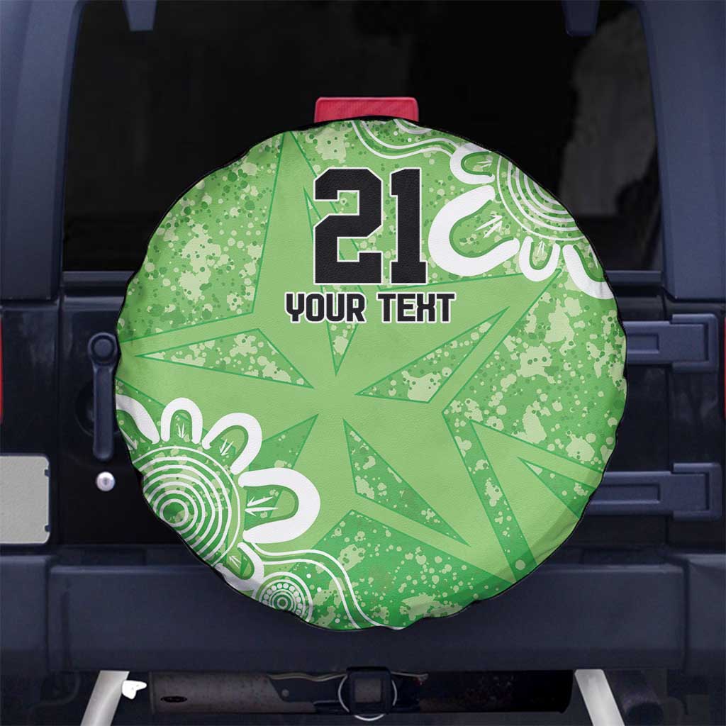 Australian Stars Cricket Custom Spare Tire Cover Minimalism Aboriginal