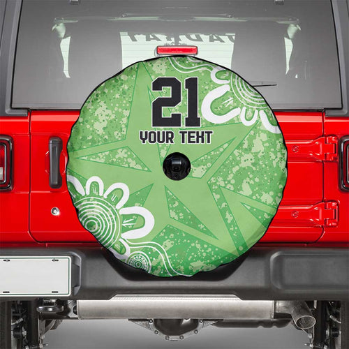 Australian Stars Cricket Custom Spare Tire Cover Minimalism Aboriginal