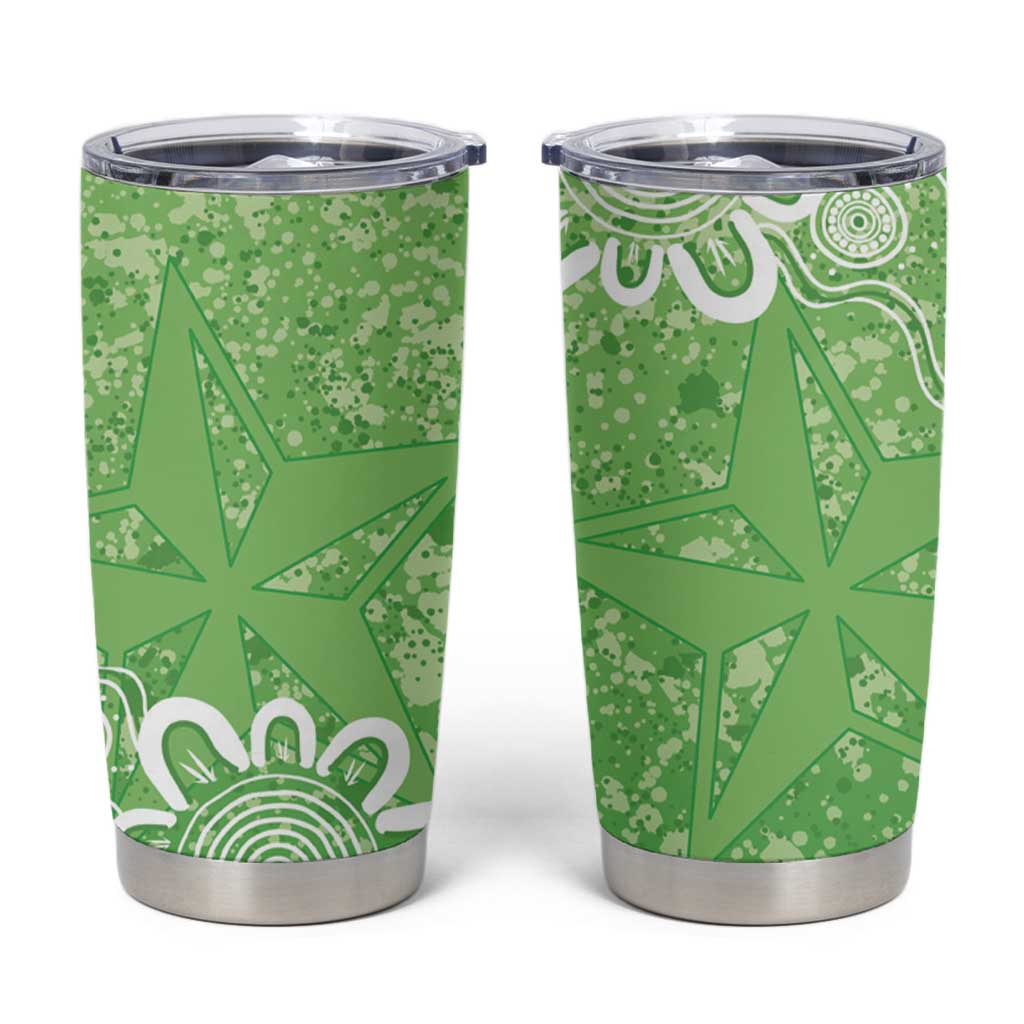 Australian Stars Cricket Custom Tumbler Cup Minimalism Aboriginal