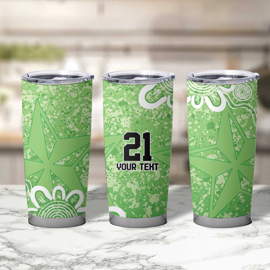 Australian Stars Cricket Custom Tumbler Cup Minimalism Aboriginal