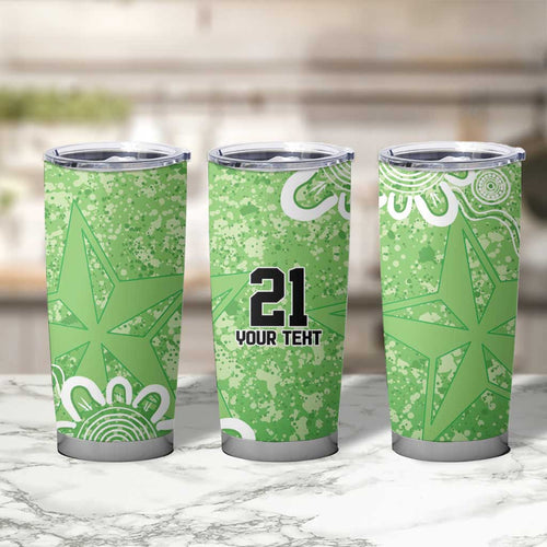 Australian Stars Cricket Custom Tumbler Cup Minimalism Aboriginal