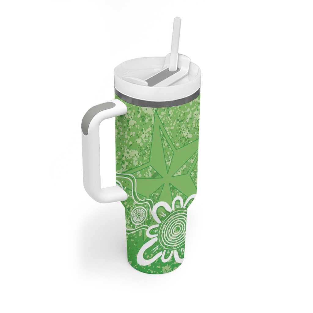 Australian Stars Cricket Custom Tumbler With Handle Minimalism Aboriginal