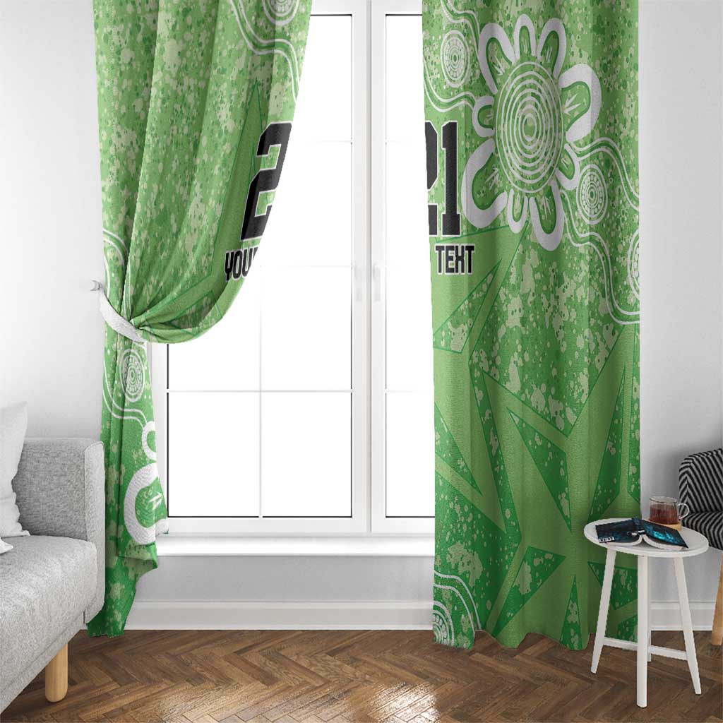 Australian Stars Cricket Custom Window Curtain Minimalism Aboriginal