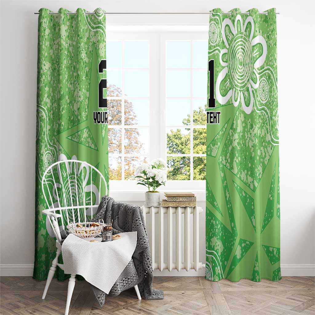 Australian Stars Cricket Custom Window Curtain Minimalism Aboriginal