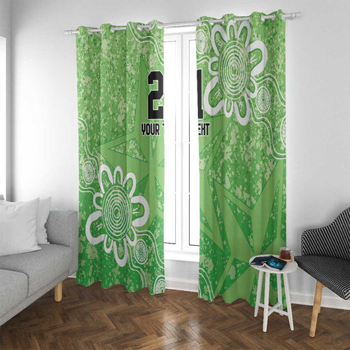 Australian Stars Cricket Custom Window Curtain Minimalism Aboriginal
