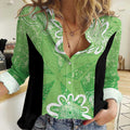Australian Stars Cricket Custom Women Casual Shirt Minimalism Aboriginal