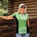 Australian Stars Cricket Custom Women Polo Shirt Minimalism Aboriginal