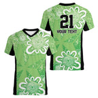 Australian Stars Cricket Custom Women V-Neck T-Shirt Minimalism Aboriginal