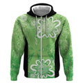 Australian Stars Cricket Custom Zip Hoodie Minimalism Aboriginal