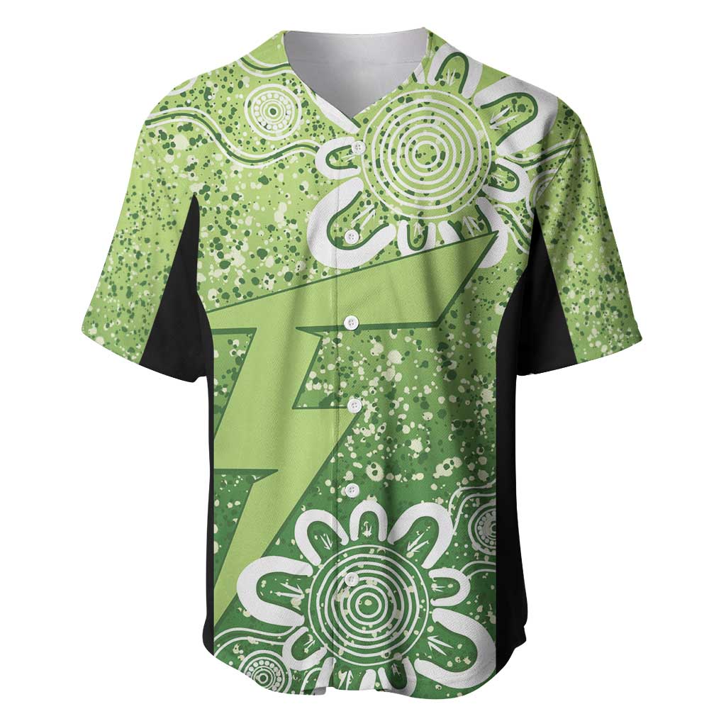 Australian Thunder Cricket Custom Baseball Jersey Minimalism Aboriginal