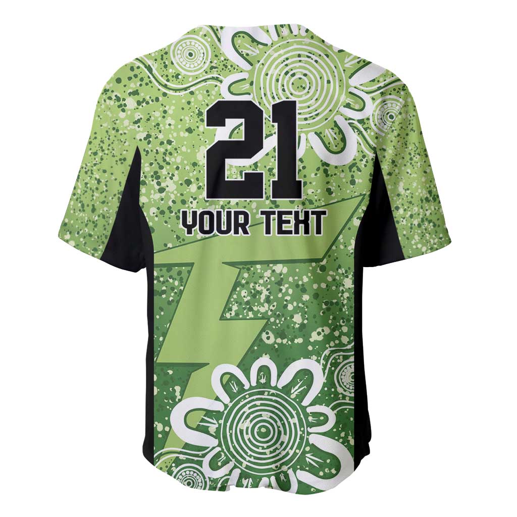 Australian Thunder Cricket Custom Baseball Jersey Minimalism Aboriginal