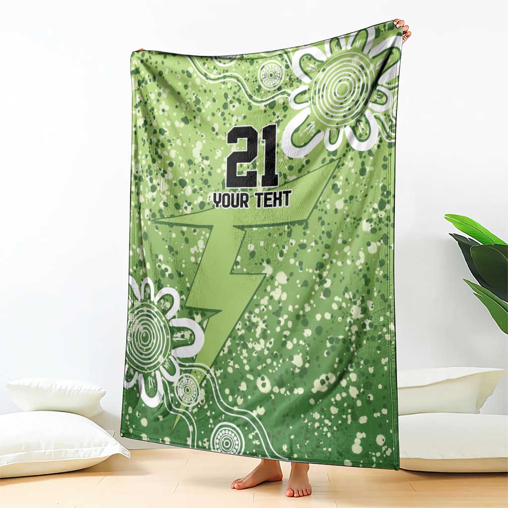 Australian Thunder Cricket Custom Blanket Minimalism Aboriginal