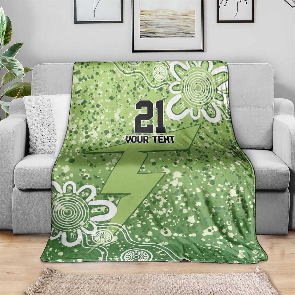 Australian Thunder Cricket Custom Blanket Minimalism Aboriginal