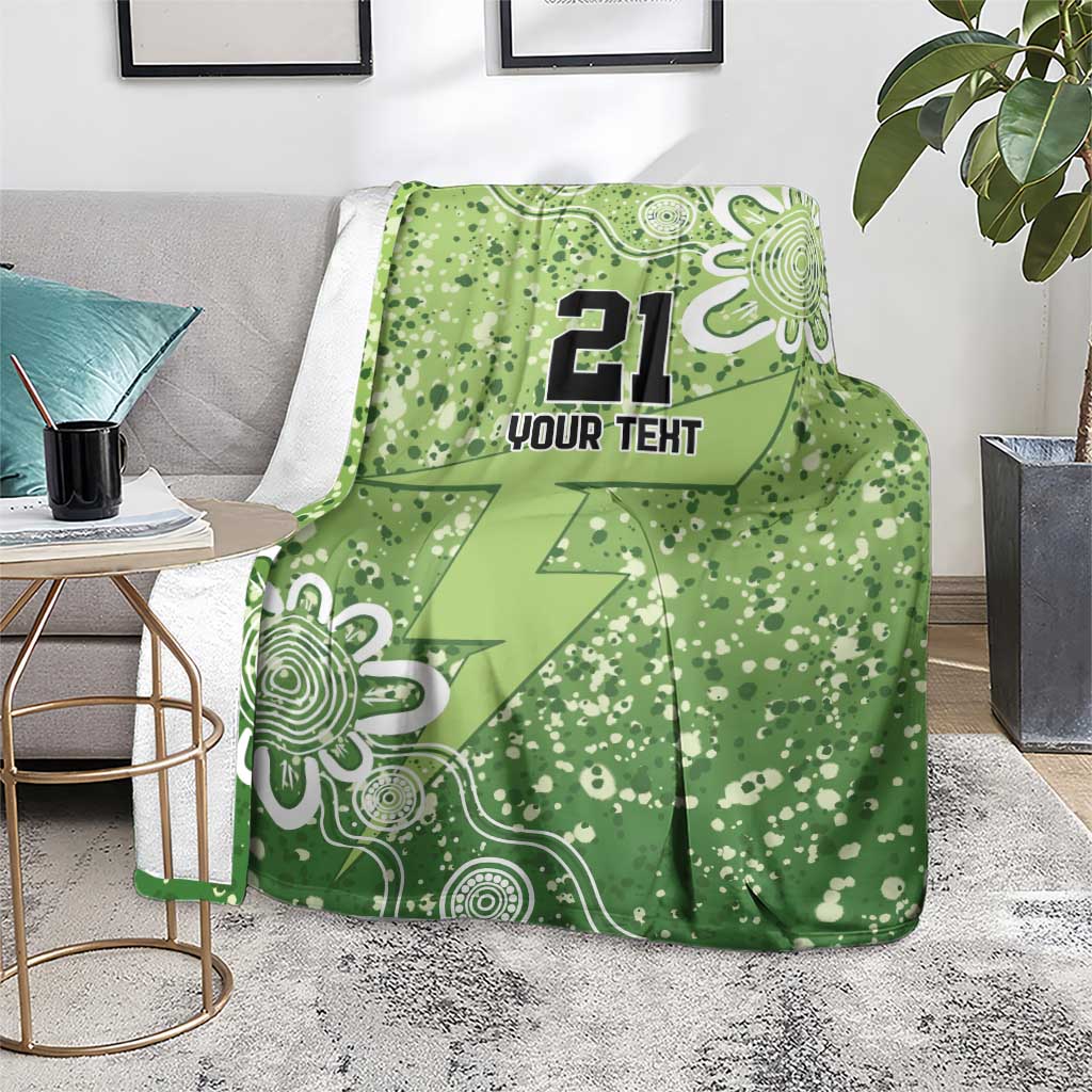 Australian Thunder Cricket Custom Blanket Minimalism Aboriginal