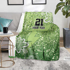 Australian Thunder Cricket Custom Blanket Minimalism Aboriginal