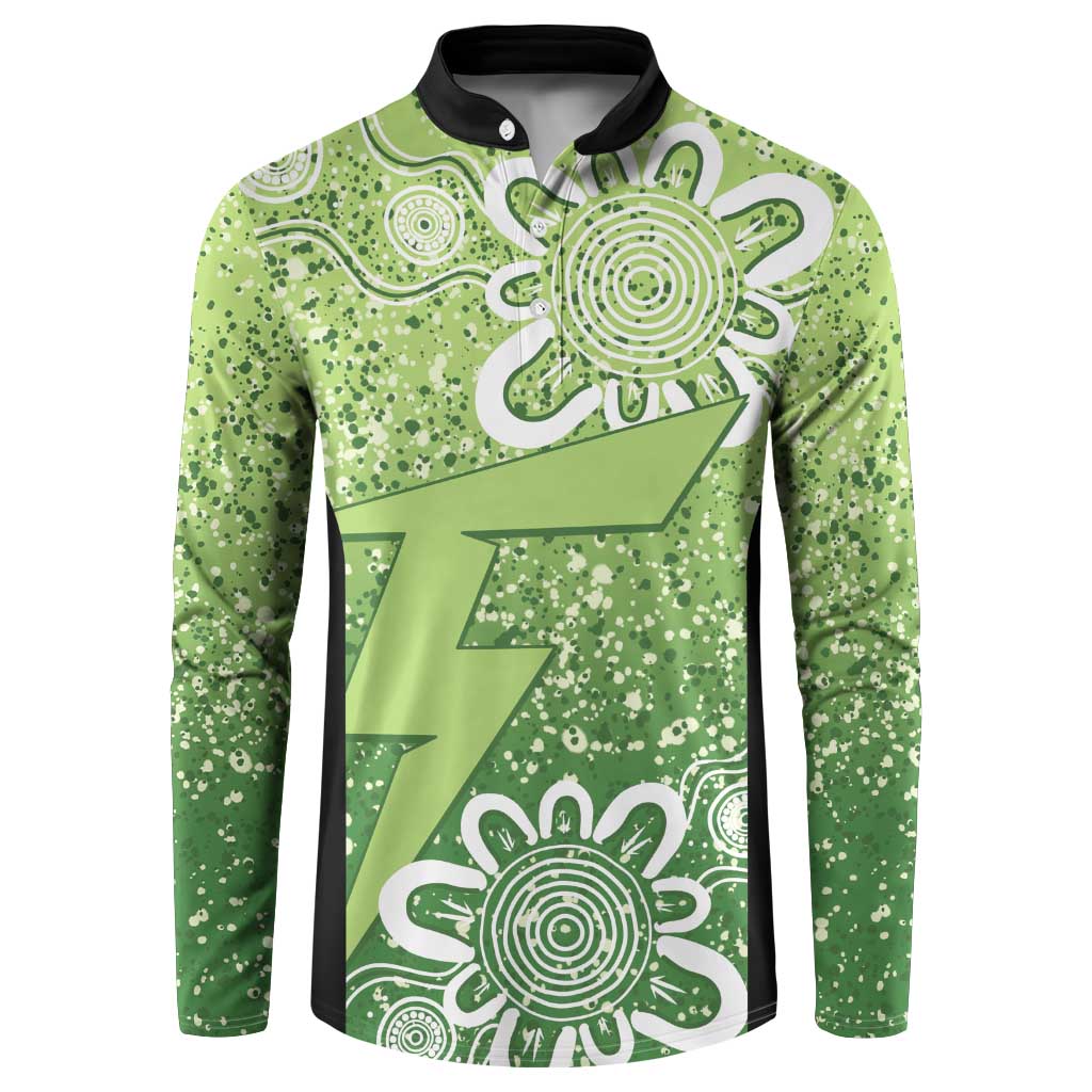 Australian Thunder Cricket Custom Button Sweatshirt Minimalism Aboriginal