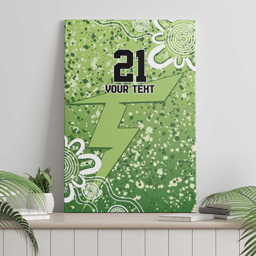 Australian Thunder Cricket Custom Canvas Wall Art Minimalism Aboriginal