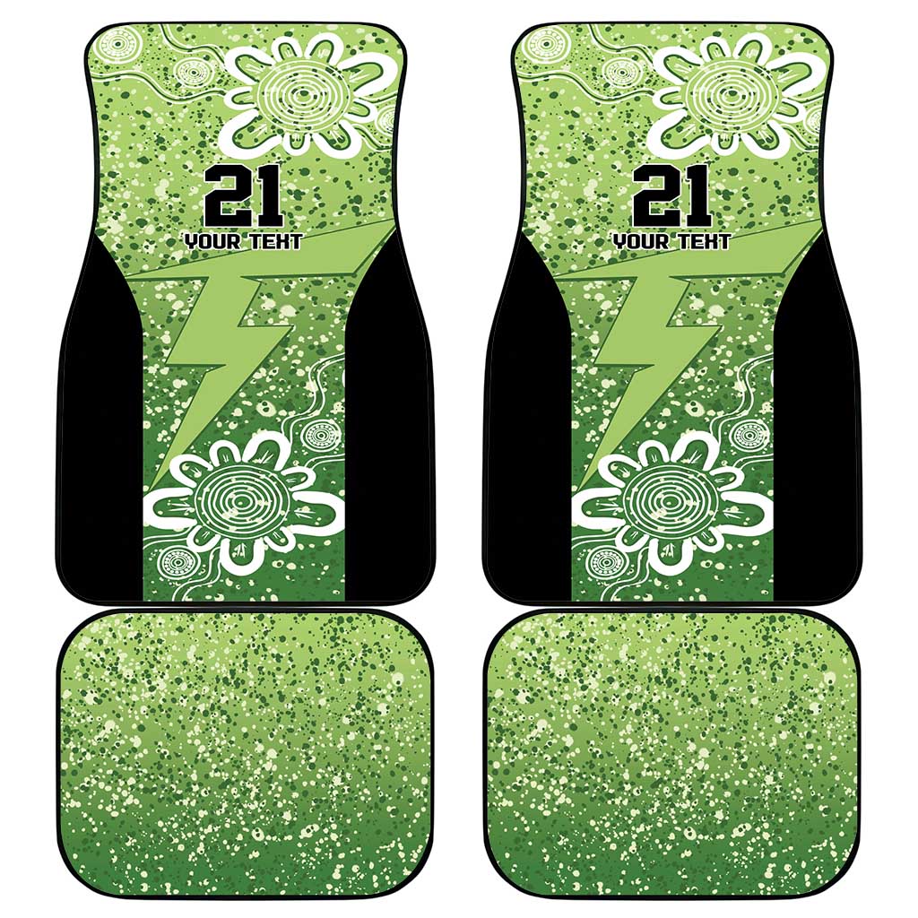 Australian Thunder Cricket Custom Car Mats Minimalism Aboriginal