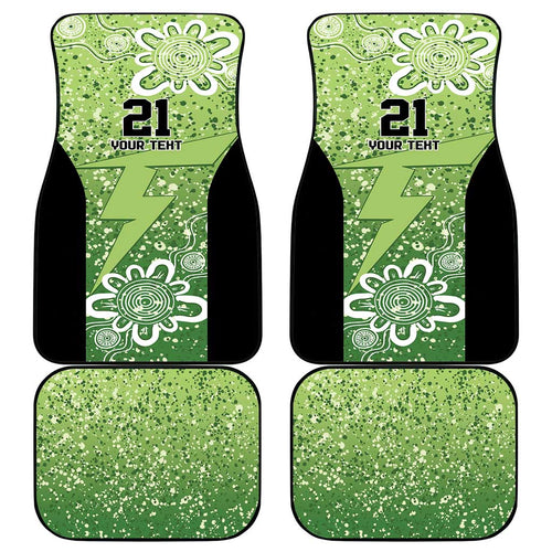 Australian Thunder Cricket Custom Car Mats Minimalism Aboriginal