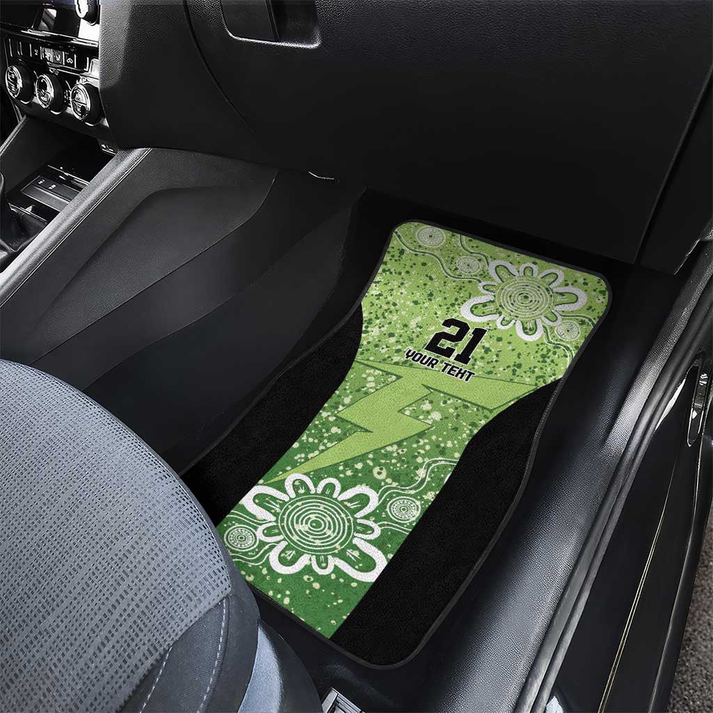 Australian Thunder Cricket Custom Car Mats Minimalism Aboriginal