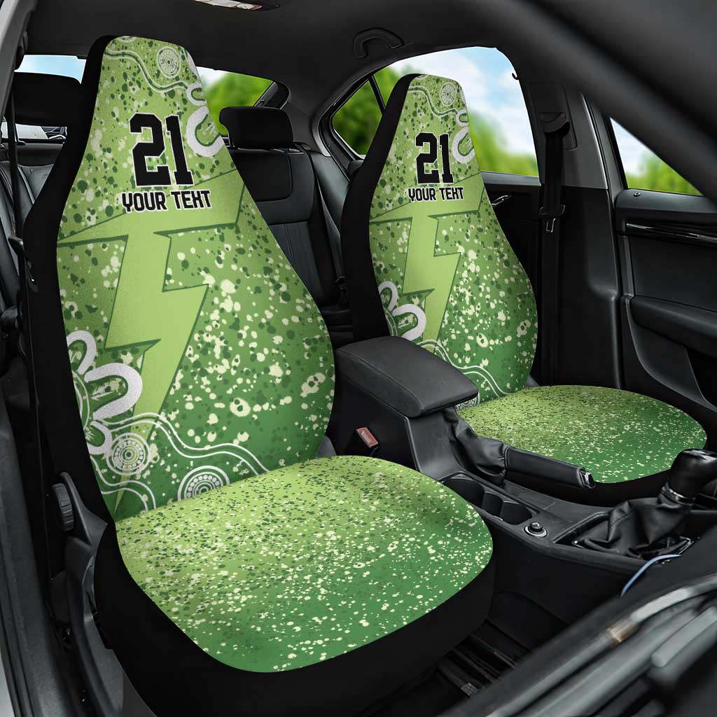 Australian Thunder Cricket Custom Car Seat Cover Minimalism Aboriginal