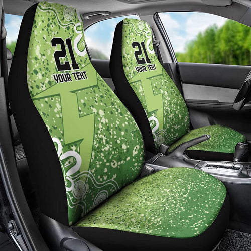 Australian Thunder Cricket Custom Car Seat Cover Minimalism Aboriginal