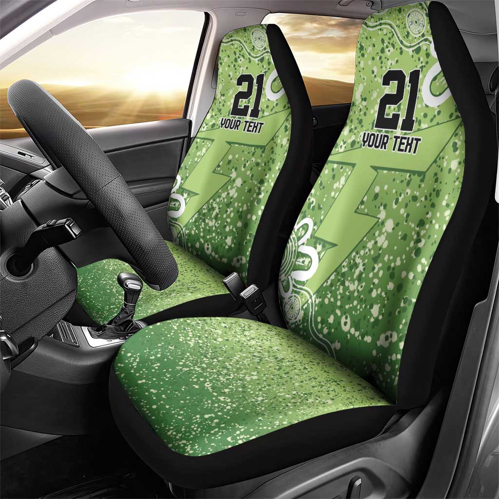 Australian Thunder Cricket Custom Car Seat Cover Minimalism Aboriginal