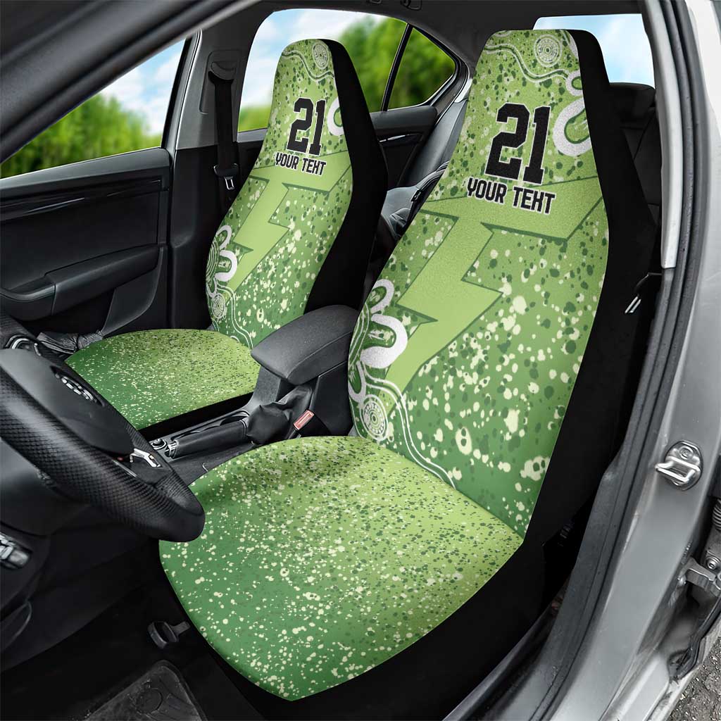 Australian Thunder Cricket Custom Car Seat Cover Minimalism Aboriginal