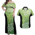 Australian Thunder Cricket Custom Couples Matching Off Shoulder Maxi Dress and Hawaiian Shirt Minimalism Aboriginal
