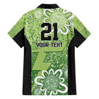 Australian Thunder Cricket Custom Family Matching Off Shoulder Short Dress and Hawaiian Shirt Minimalism Aboriginal
