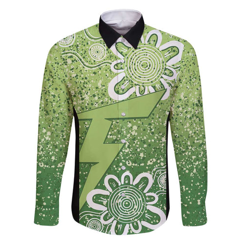 Australian Thunder Cricket Custom Family Matching Off Shoulder Short Dress and Hawaiian Shirt Minimalism Aboriginal