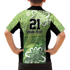 Australian Thunder Cricket Custom Family Matching Summer Maxi Dress and Hawaiian Shirt Minimalism Aboriginal