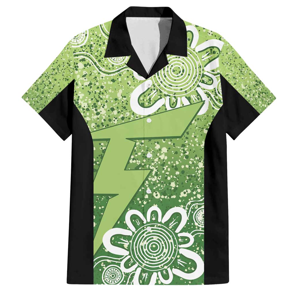 Australian Thunder Cricket Custom Family Matching Summer Maxi Dress and Hawaiian Shirt Minimalism Aboriginal