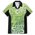 Australian Thunder Cricket Custom Family Matching Summer Maxi Dress and Hawaiian Shirt Minimalism Aboriginal