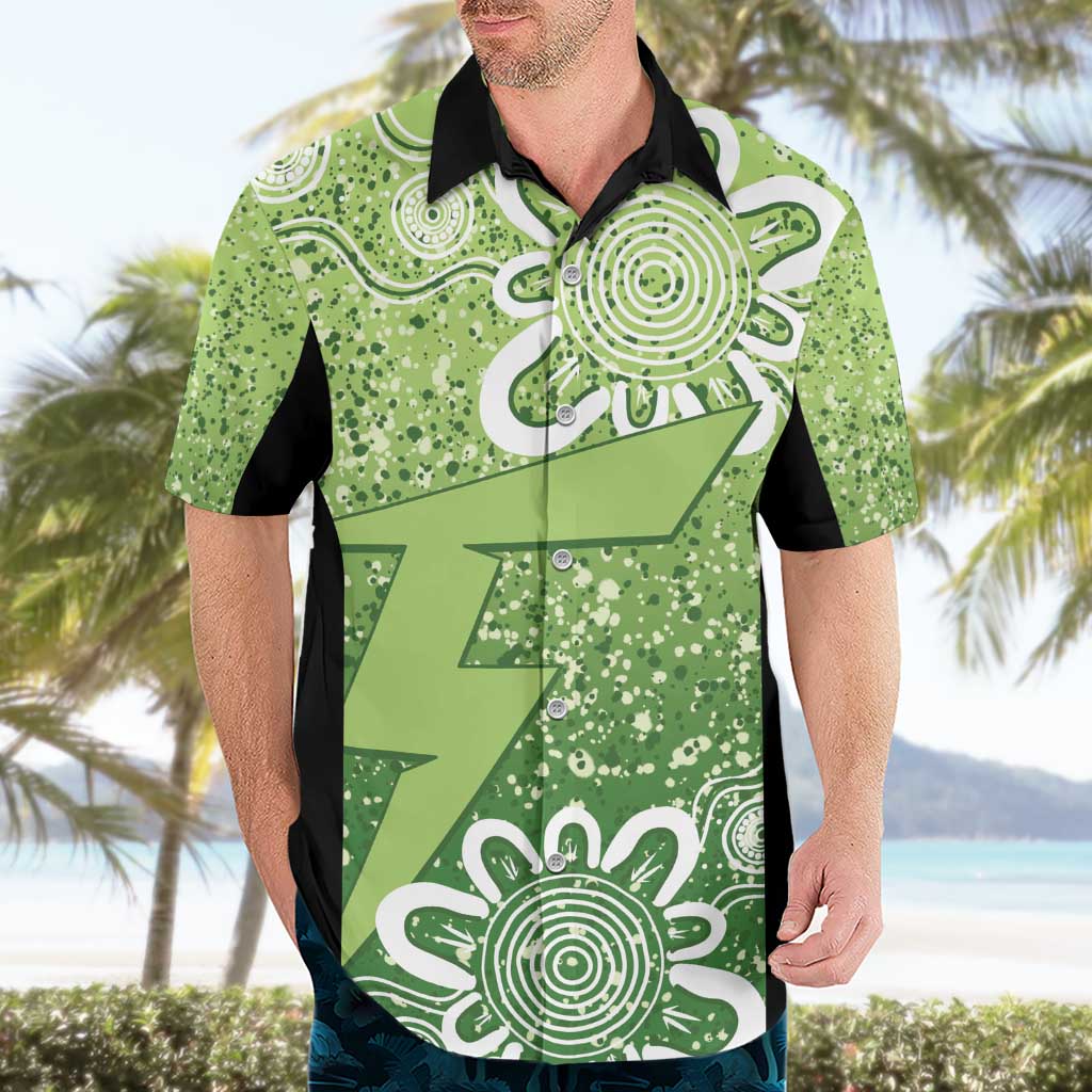 Australian Thunder Cricket Custom Hawaiian Shirt Minimalism Aboriginal