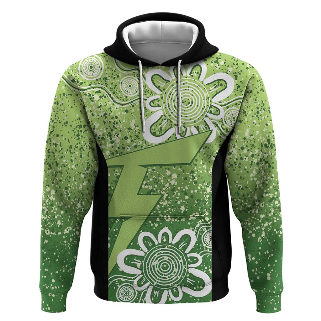 Australian Thunder Cricket Custom Hoodie Minimalism Aboriginal