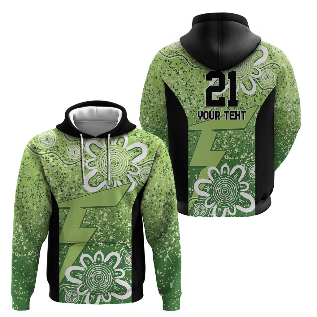 Australian Thunder Cricket Custom Hoodie Minimalism Aboriginal