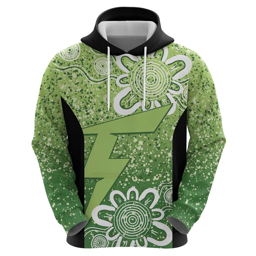 Australian Thunder Cricket Custom Hoodie Minimalism Aboriginal