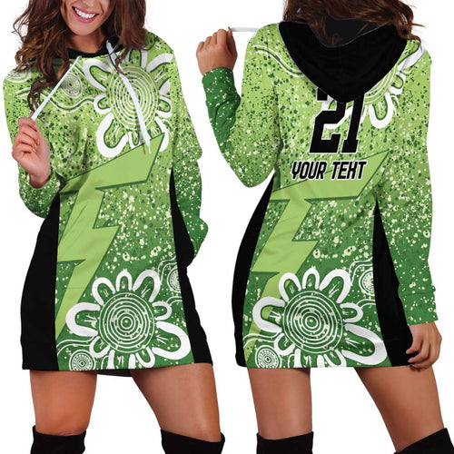 Australian Thunder Cricket Custom Hoodie Dress Minimalism Aboriginal