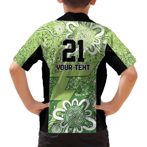Australian Thunder Cricket Custom Kid Hawaiian Shirt Minimalism Aboriginal