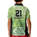 Australian Thunder Cricket Custom Kid Polo Shirt Minimalism Aboriginal