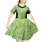Australian Thunder Cricket Custom Kid Short Sleeve Dress Minimalism Aboriginal